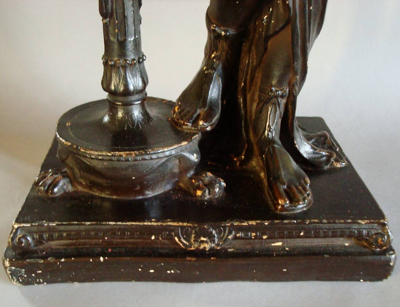 Regency 'Bronzed' Sculpture of a Classical Figure For Sale 1
