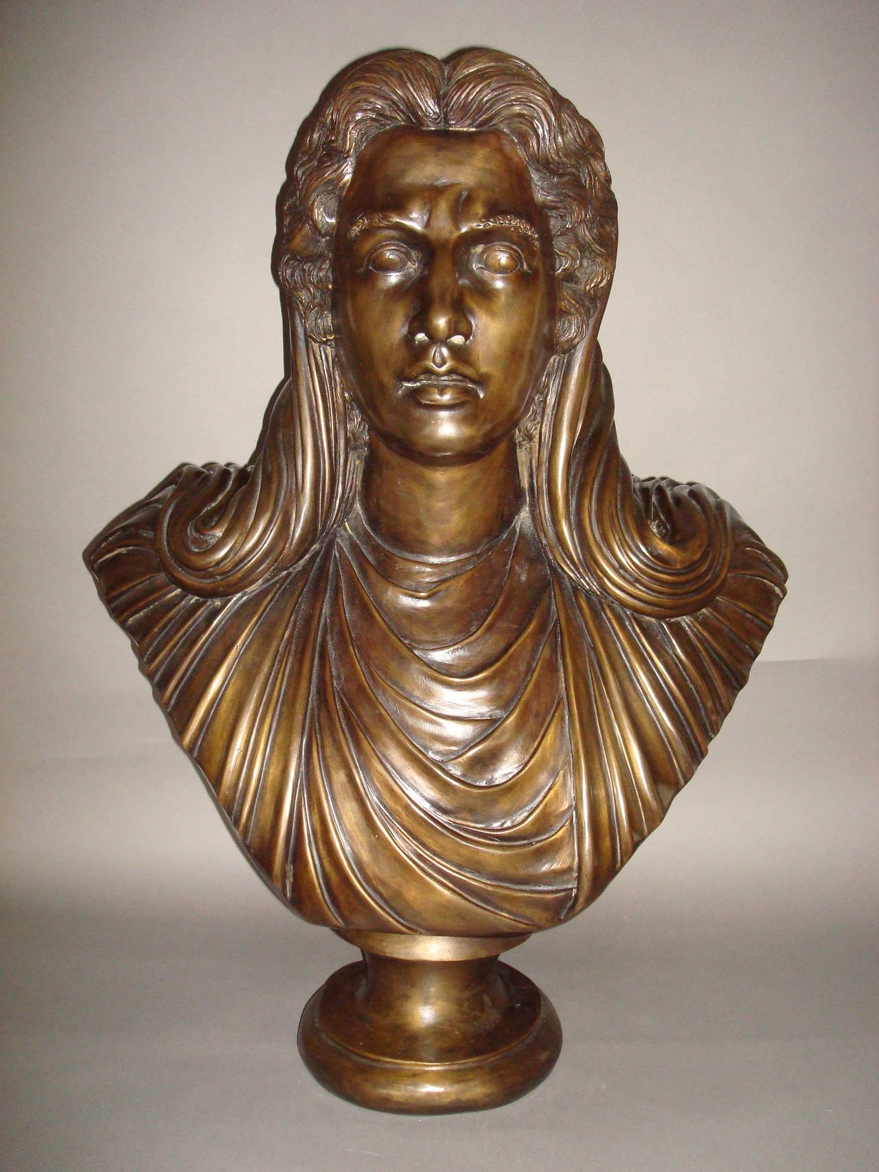 Classical Bronze Bust of oversized proportions 6