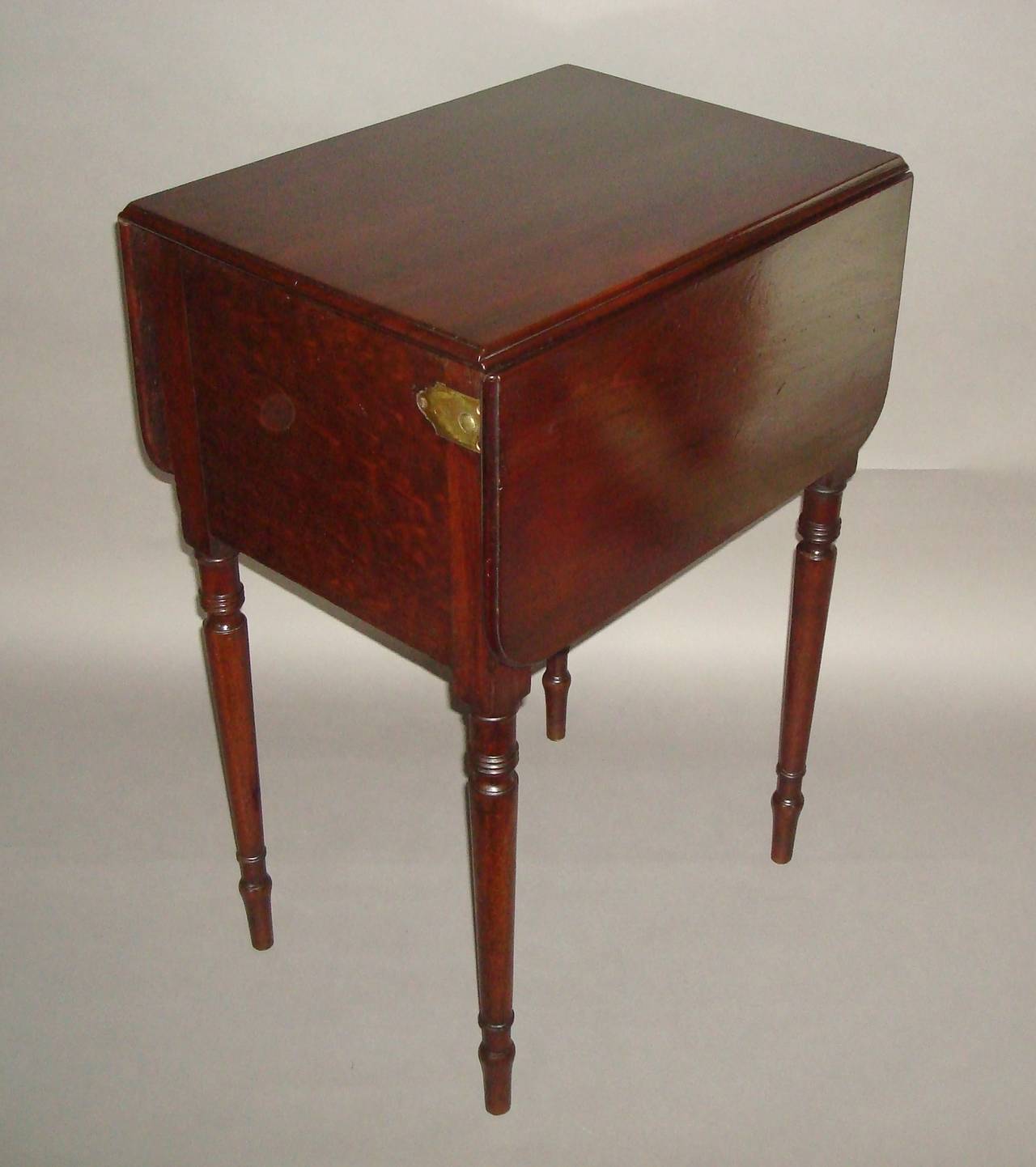 A Rare Regency Mahogany Deception Table For Sale 4