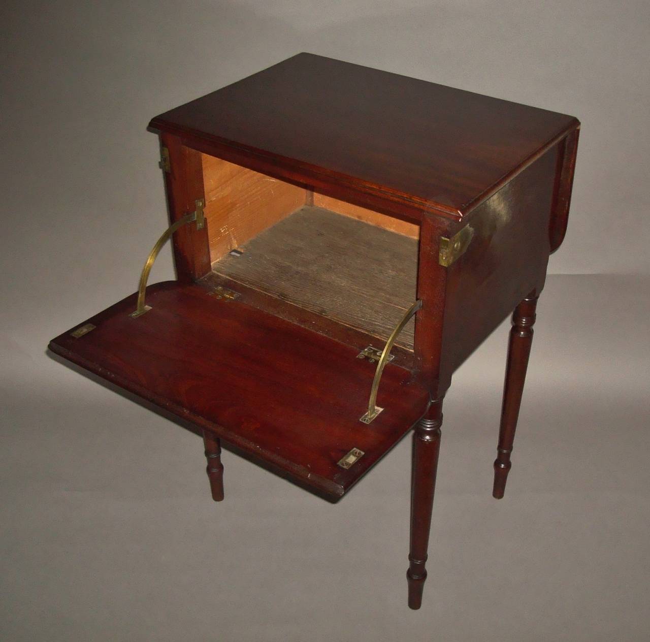 A Rare Regency Mahogany Deception Table For Sale 3