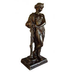 Regency 'Bronzed' Sculpture of a Classical Figure 12