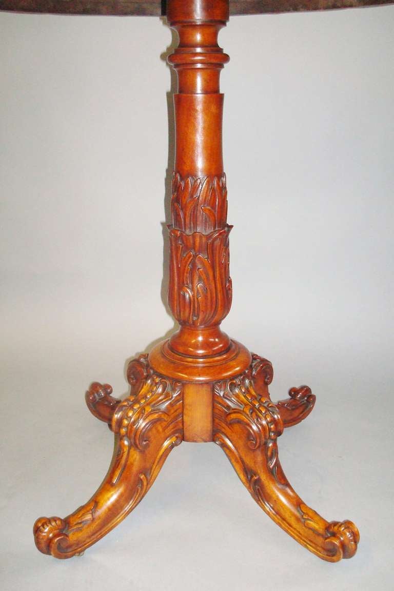 Good Quality George IV Satinwood Center Table 3