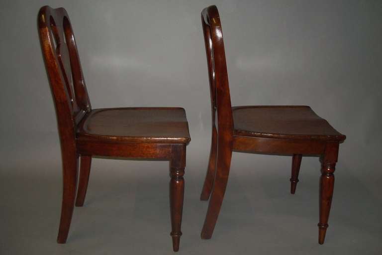 Rare Pair of George III Mahogany Child's Chairs For Sale 2