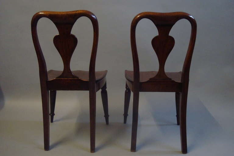 Rare Pair of George III Mahogany Child's Chairs For Sale 3