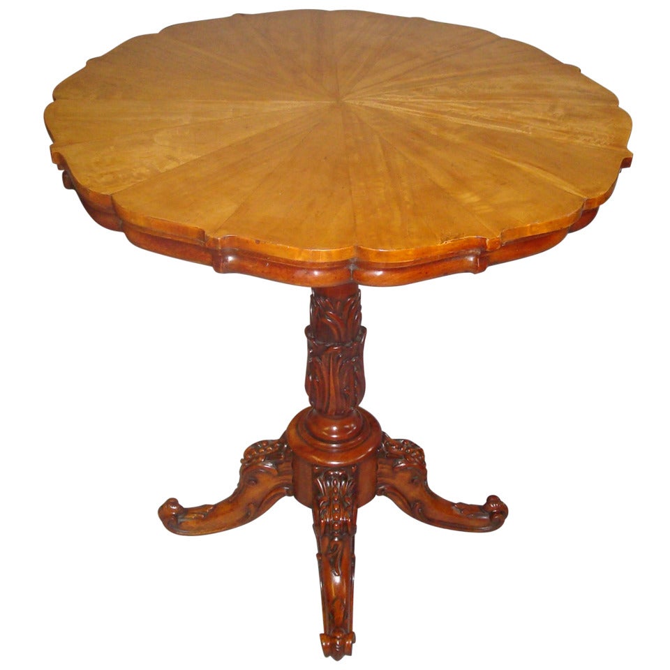 Good Quality George IV Satinwood Center Table
