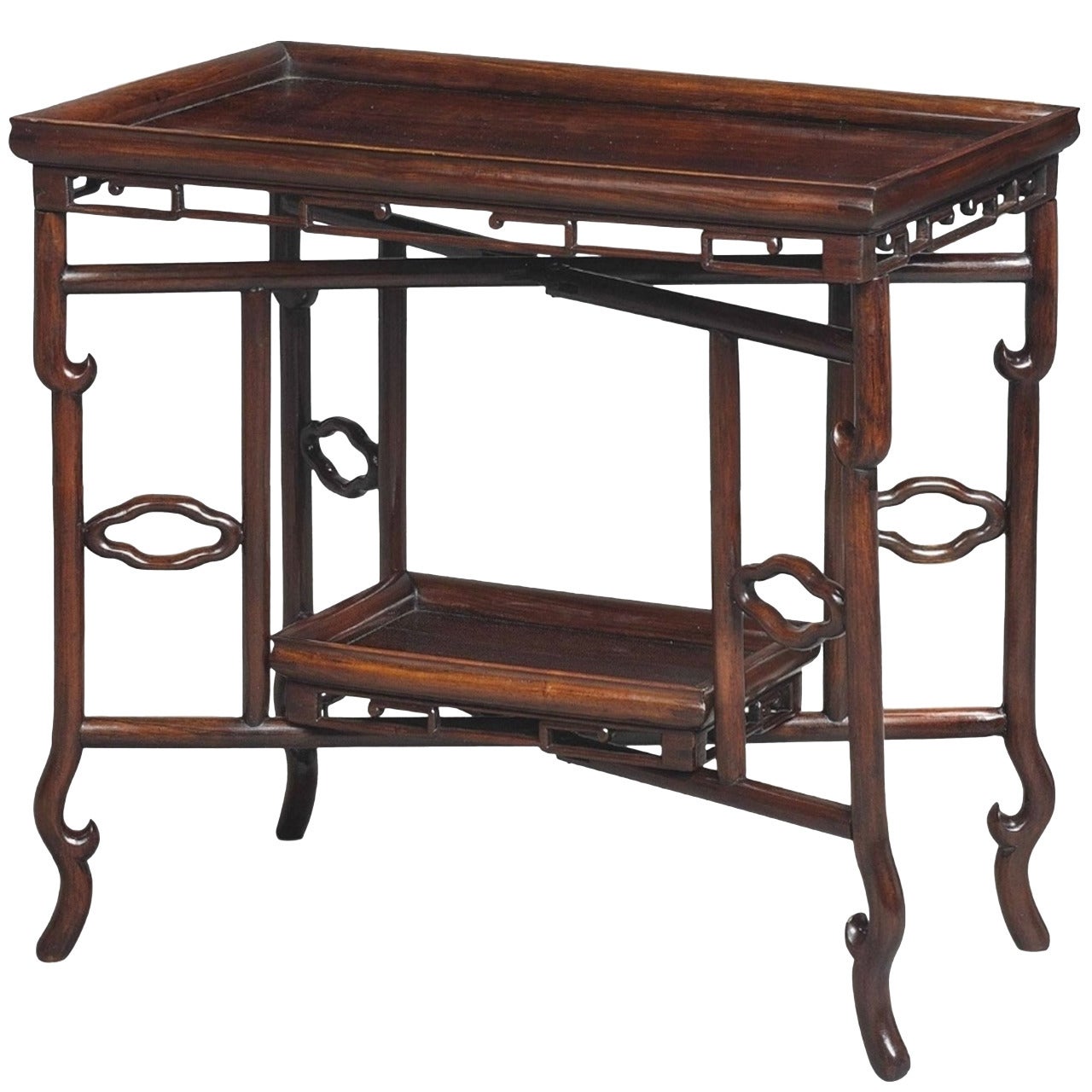 19th Century Chinese Hongmu Tray Table For Sale
