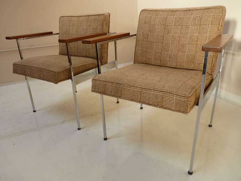 Paar Paddle-Sessel von George Nelson für Herman Miller (Mitte des 20. Jahrhunderts)