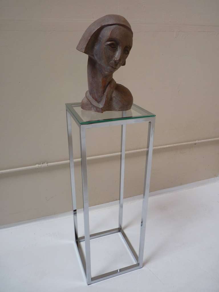 Chrome Pedestal after Milo Baughman In Good Condition In San Diego, CA