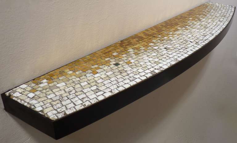American Mosaic Floating Wall Console Shelf by Vladimir Kagan