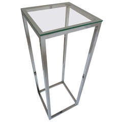 Chrome Pedestal after Milo Baughman