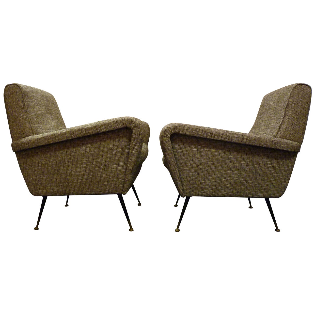 Pair of Large-Scale Modern Italian Chairs