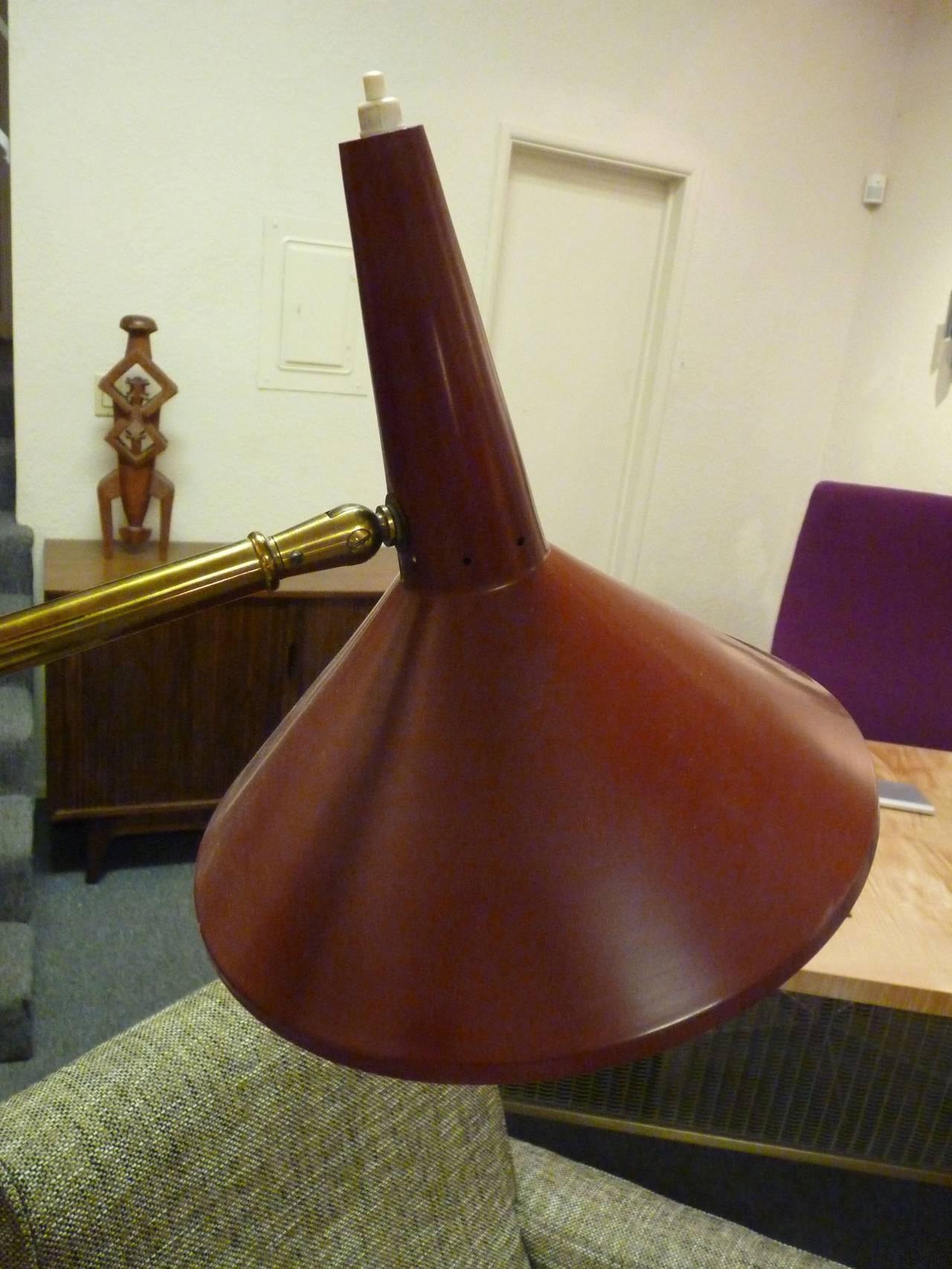 Italian Floor Lamp by Stilux In Excellent Condition In San Diego, CA