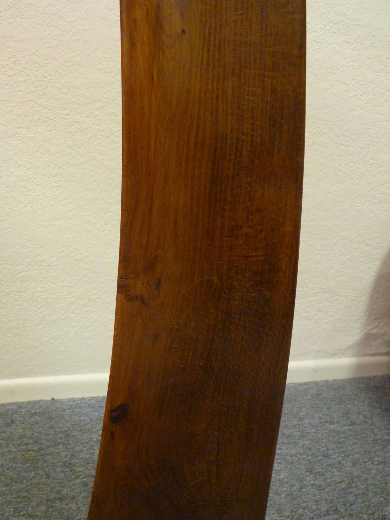 Mid-20th Century Italian Arc Floor Lamp in Walnut