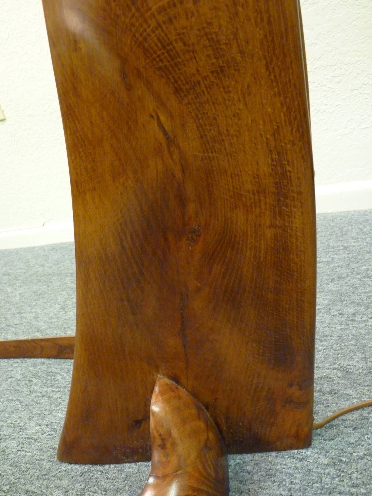 Italian Arc Floor Lamp in Walnut 1