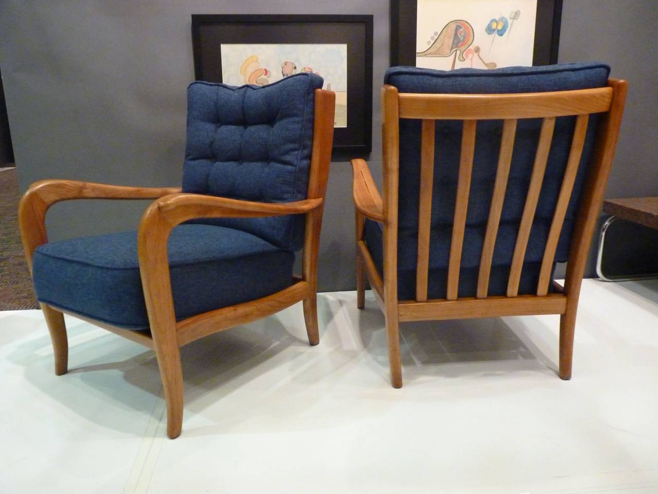 Pair of Chairs Attributed to Paolo Buffa In Excellent Condition In San Diego, CA