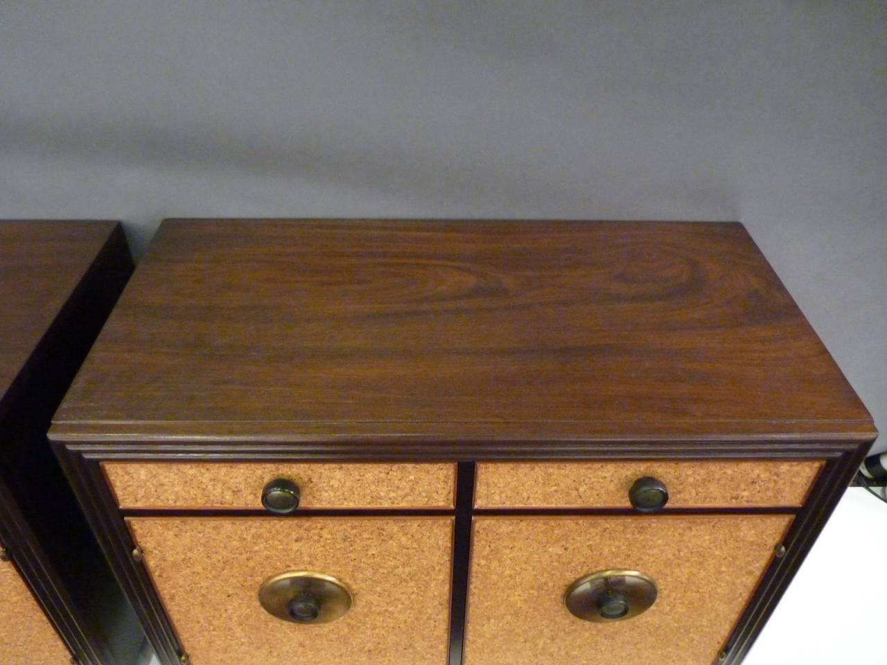 Pair of Cabinets or Oversized Nightstands by Paul Frankl In Excellent Condition In San Diego, CA