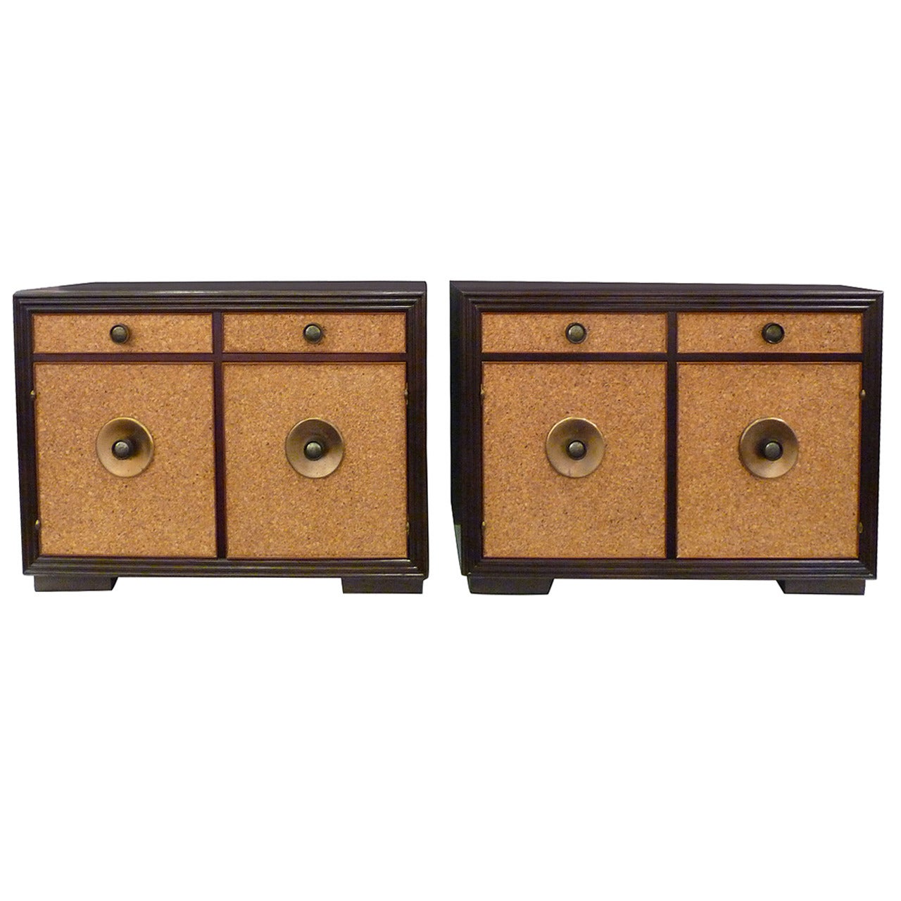 Pair of Cabinets or Oversized Nightstands by Paul Frankl