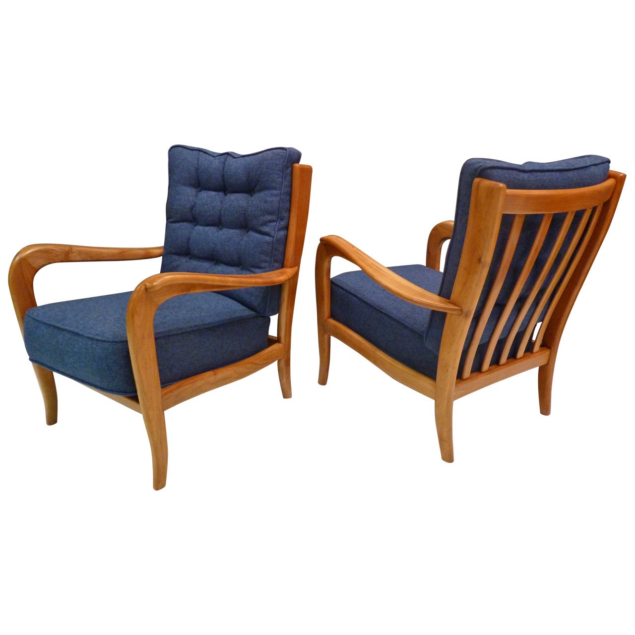 Pair of Chairs Attributed to Paolo Buffa
