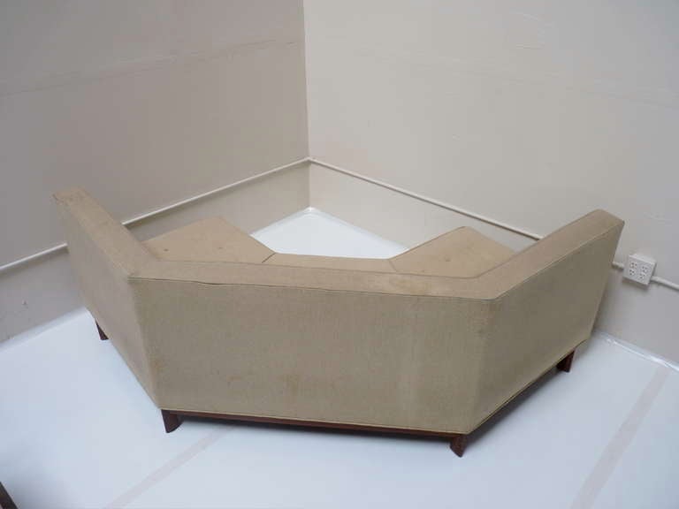 Angular Sofa by Frank Lloyd Wright In Good Condition In San Diego, CA