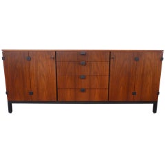 Walnut Credenza By Milo Baughman For Directional