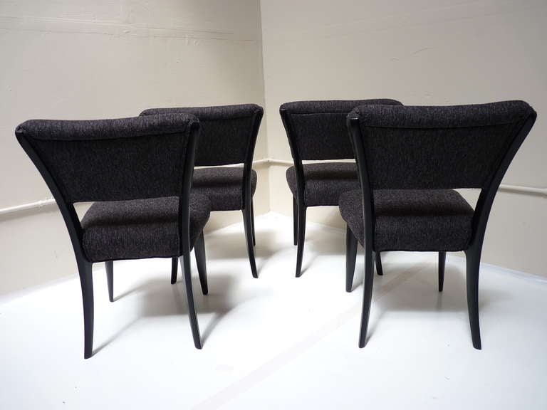 Set Of 4 Dining Chairs by Paul Laszlo For Brown Saltman In Excellent Condition In San Diego, CA
