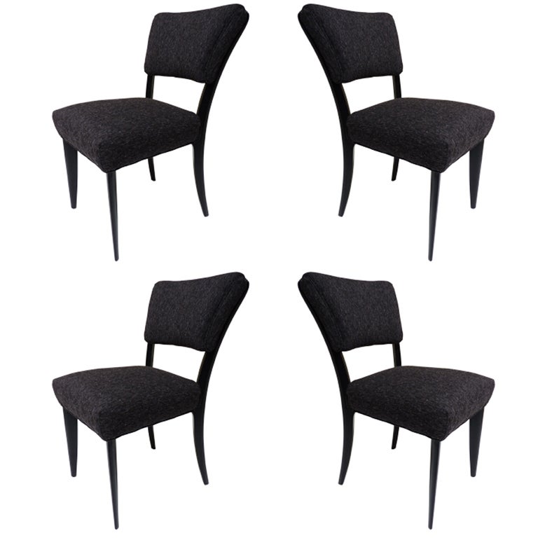 Set Of 4 Dining Chairs by Paul Laszlo For Brown Saltman