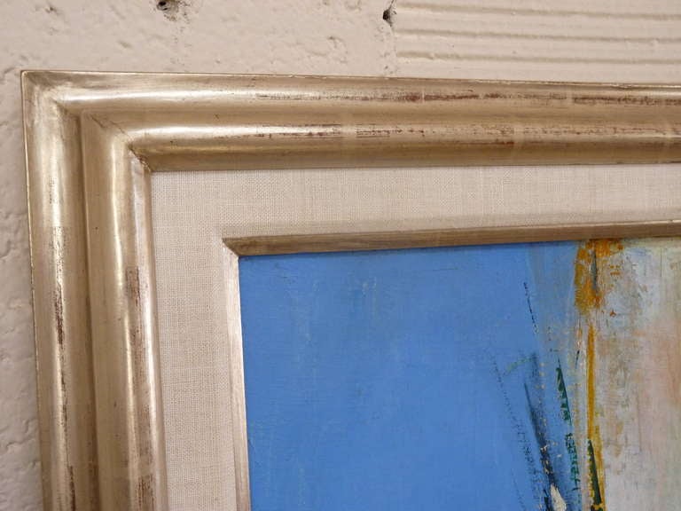Mid-20th Century Framed Abstract Painting By Edith Ferullo