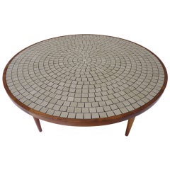 Large Round Coffee Table By Gordon Martz For Marshall Studios