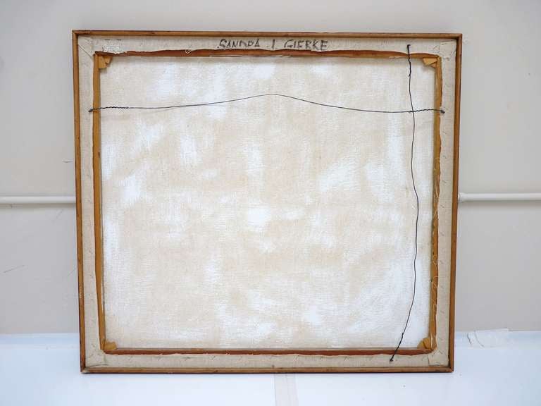 Large Abstract by Chicago Artist Sandra J. Gierke In Excellent Condition In San Diego, CA