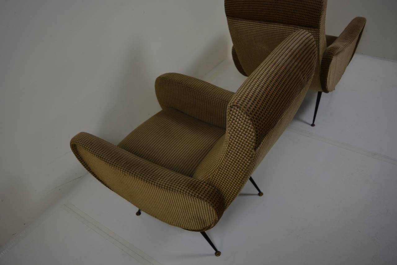 Mid-20th Century Pair of Italian Chairs after Marco Zanuso