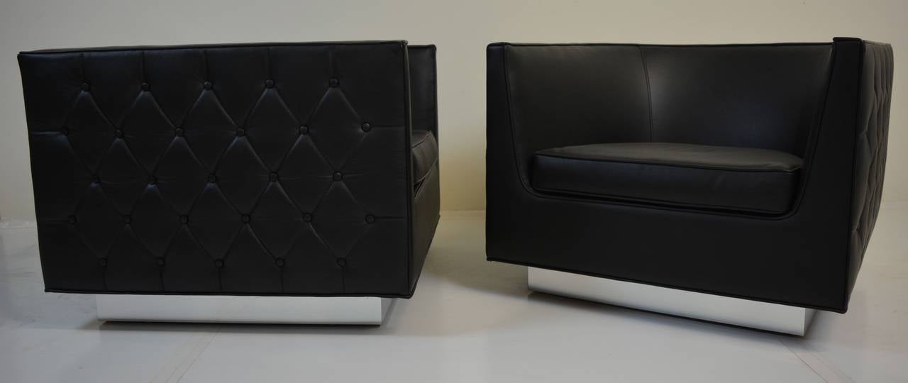 Tufted Cube Chairs by Brandon Vega, 2015 1