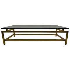 Solid Brass Architectural Cocktail Table
