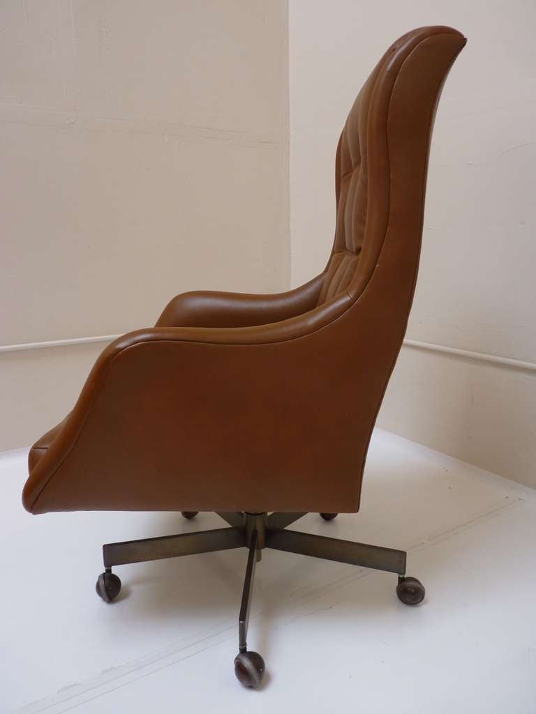 American Executive Desk Chair in Leather by Vladimir Kagan