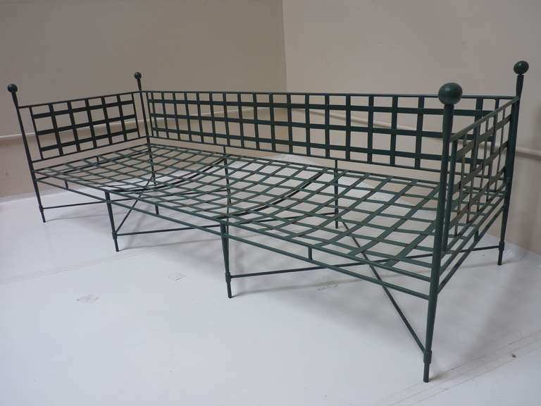 Mid-20th Century Iron Daybed or Sofa by Papperzini for Salterini
