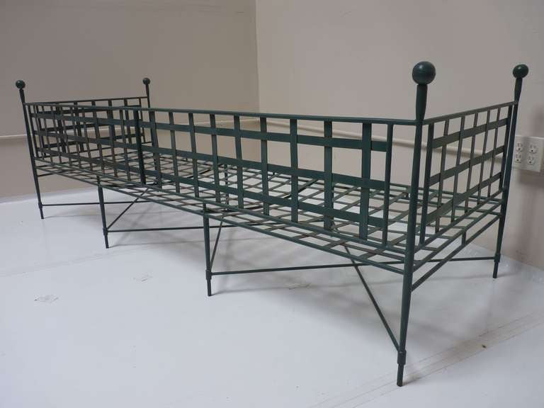 Italian Iron Daybed or Sofa by Papperzini for Salterini