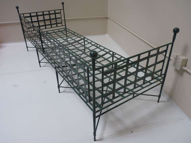 Iron Daybed or Sofa by Papperzini for Salterini In Good Condition In San Diego, CA