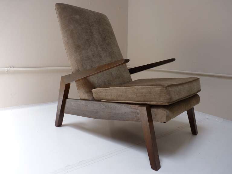 Lounge chair designed by Berkeley architect Martin Borenstein, A.I.A, by his firm MB Designs c.1950's. 