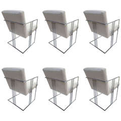 Set of Six Dining Chairs by Milo Baughman
