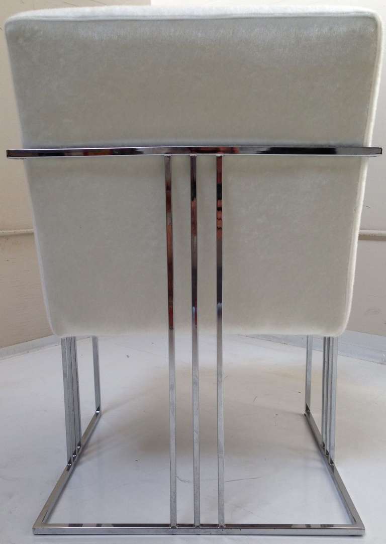 Chrome Set of Six Dining Chairs by Milo Baughman