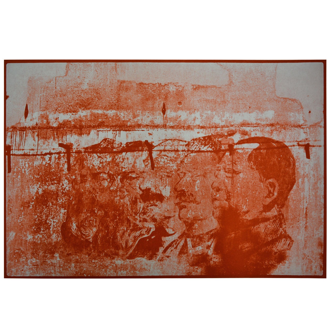 "Study for Chinese Summerhall" Print by Robert Rauschenberg, 1983