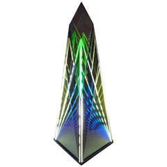 "Inner Pyramid" Dichroic Light Sculpture by Ray Howlett