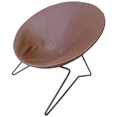 California Modern Hoop Lounge Chair in Iron