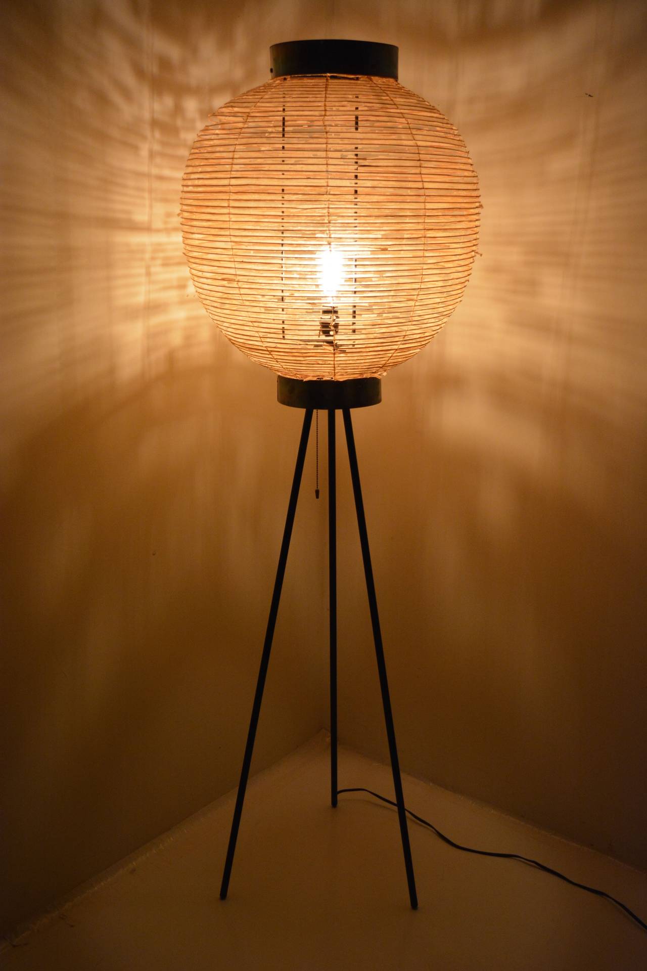 1950s Japanese Tripod Floor Lamp at 1stdibs