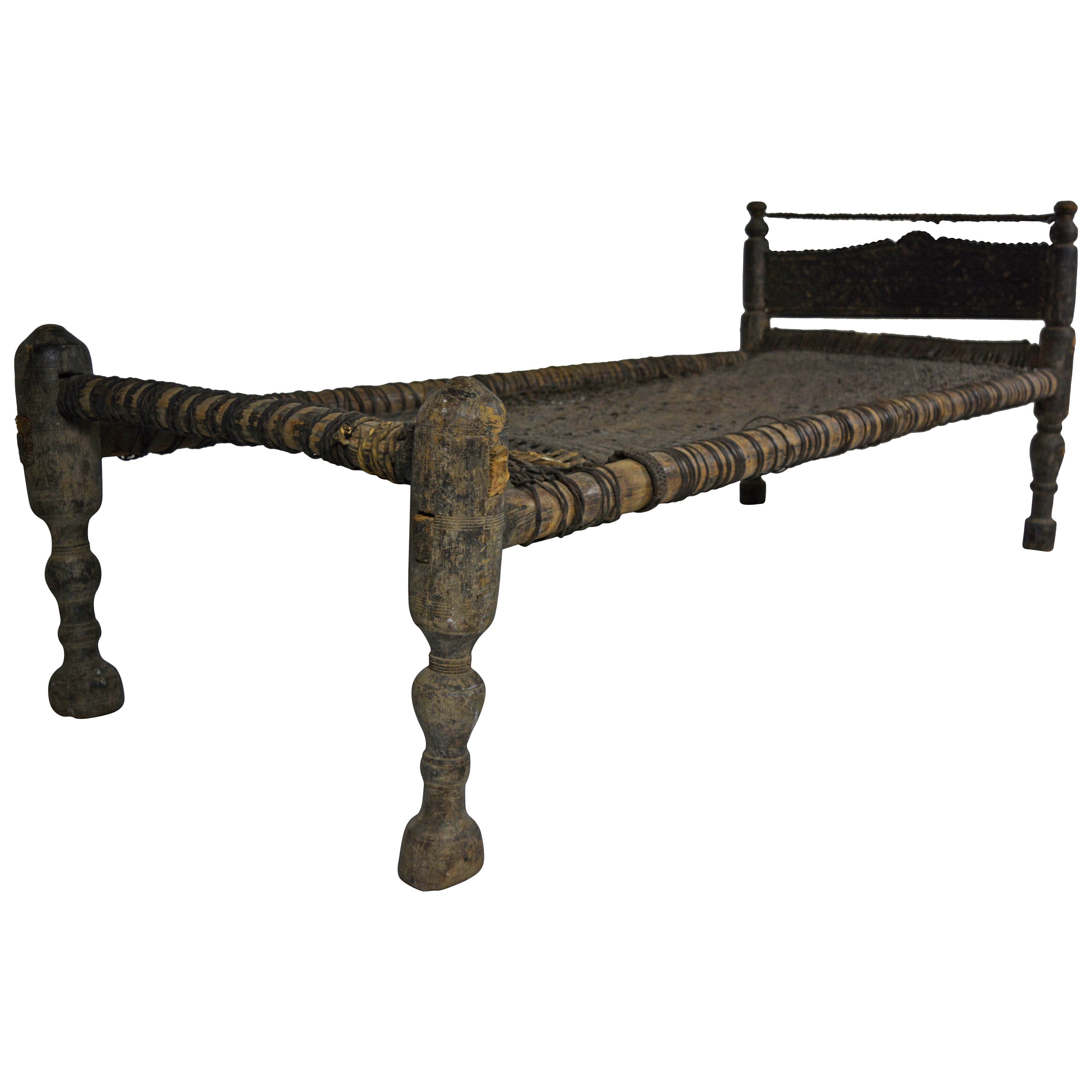 Primitive, 19th Century "Charpai" Daybed