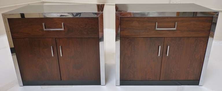 Pair of Rosewood Night Stands by John Stuart c.1960's
