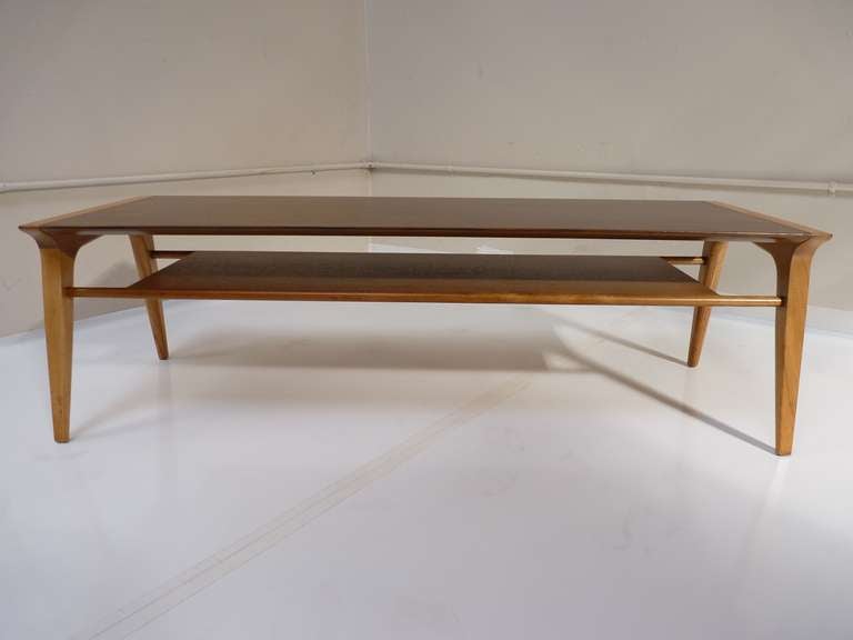 Wood Profile Line Coffee Table by John Van Koert
