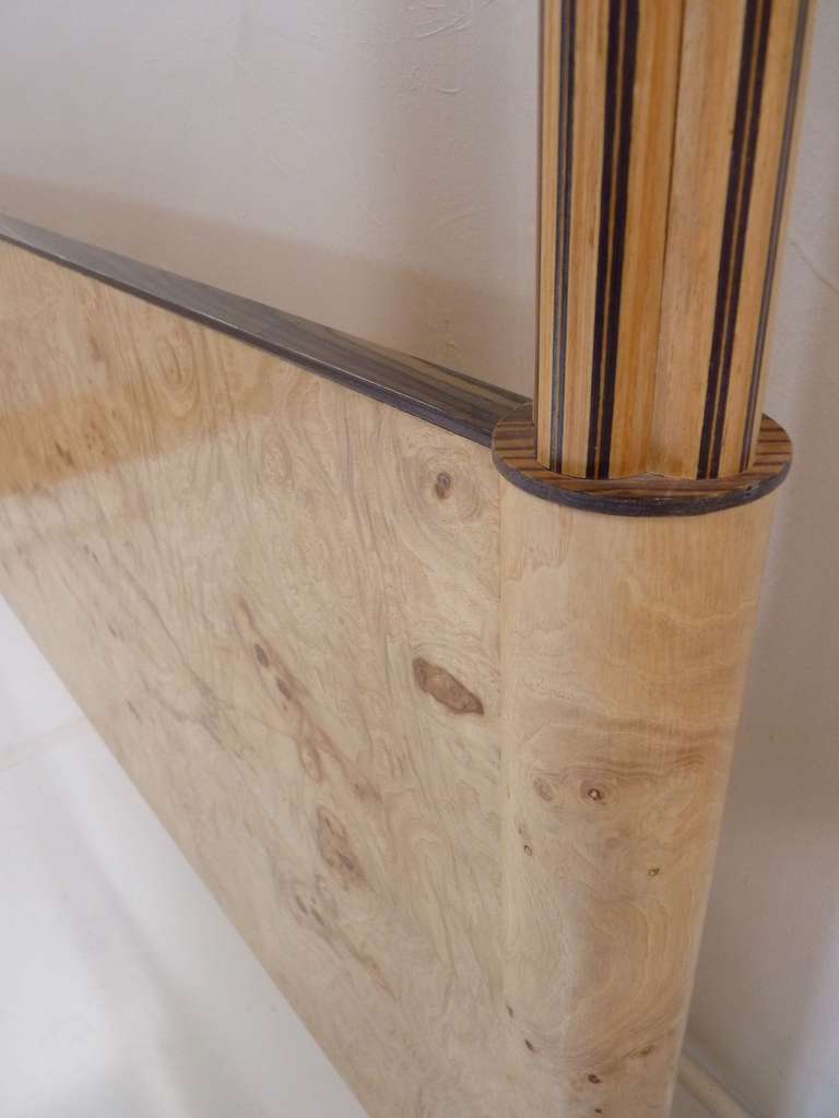 mirror canopy bed