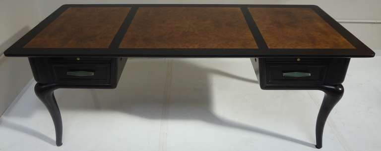Mid-20th Century Executive Desk by Maurice Bailey for Monteverdi-Young