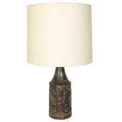 Protruding Squares Ceramic Lamp