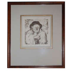 Pierre Bonnard Original Lithograph Male Figure